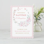 Einladung zum baptême de notre filme (Stehend Vorderseite)