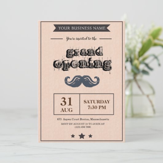 Einladung zum Barber Shop (Stehend Vorderseite)