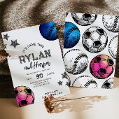 Einladung zum Baseball-Fußball