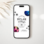 Einladung zum Baseball-Fußball