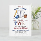 Einladung zum Baseball-Jungen zum Geburtstag (Stehend Vorderseite)