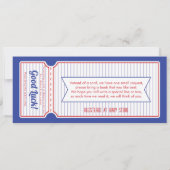 Einladung zum Baseball-Ticket (Rückseite)