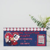 Einladung zum Baseball-Ticket-Empfang (Stehend Vorderseite)