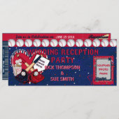 Einladung zum Baseball-Ticket-Empfang (Vorne/Hinten)