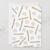 Einladung zum Baseball zum 1. Geburtstag (Rückseite)