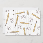 Einladung zum Baseball zum 1. Geburtstag (Rückseite)