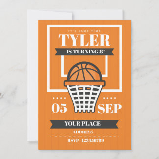 Einladung zum Basketball-Geburtstag – Slam Dunk Sp