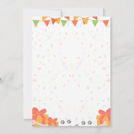 Einladung zum Basset Hound zum Geburtstag (Rückseite)