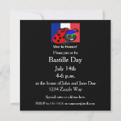 Einladung zum Bastille Day Ladybug (Rückseite)