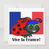 Einladung zum Bastille Day Ladybug (Vorderseite)