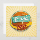 Einladung zum BBQ im 50er-Jahre-Style (Vorne/Hinten)