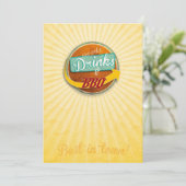 Einladung zum BBQ im 50er-Jahre-Style (Stehend Vorderseite)