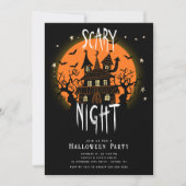 Einladung zum beängstigenden Halloween-Party (Vorderseite)