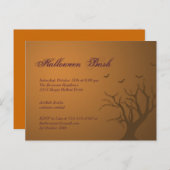 Einladung zum beängstigenden Halloween-Party Burno (Vorne/Hinten)