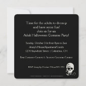 Einladung zum Beängstigenden Halloween-Party des w (Rückseite)