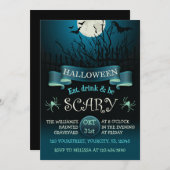 Einladung zum beängstigenden Halloween-Party in du (Vorne/Hinten)