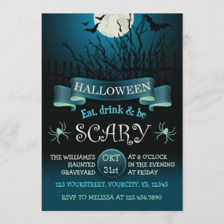 Einladung zum beängstigenden Halloween-Party in du