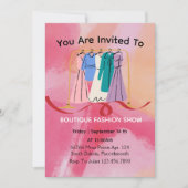 Einladung zum Bekleidungsgeschäft (Vorderseite)