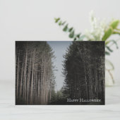 Einladung zum benutzerdefinierten Vintagen Hallowe (Stehend Vorderseite)