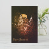 Einladung zum benutzerdefinierten Vintagen Hallowe (Stehend Vorderseite)