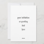 Einladung zum benutzerdefinierten Vintagen Hallowe (Rückseite)