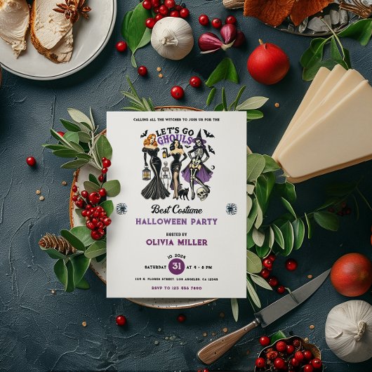Einladung zum besten Kostüm-Halloween-Party