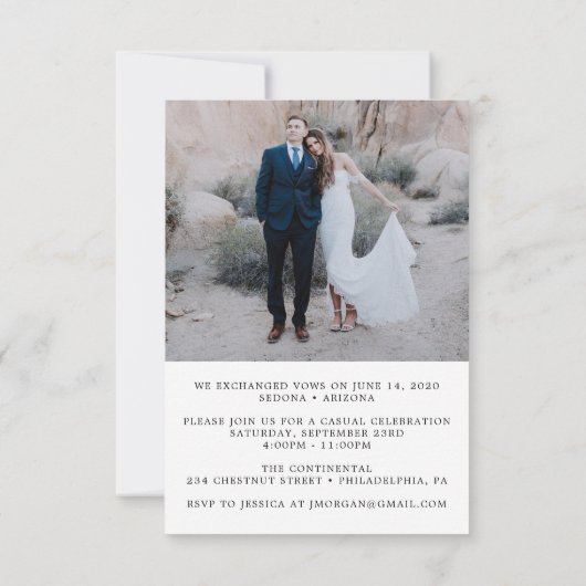 Einladung zum besten Tag je (Rückseite)