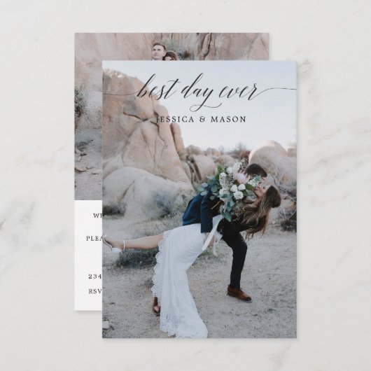 Einladung zum besten Tag je (Vorne/Hinten)