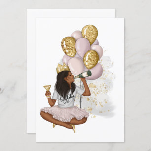 Einladung zum besten Tag je Girl zum Geburtstag