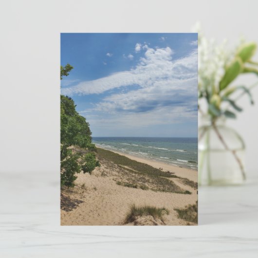 Einladung zum Besuch des einzigartigen Lake Michig (Stehend Vorderseite)