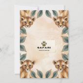 Einladung zum Besuch des Zoos (Rückseite)