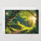 Einladung zum bezaubernden Waldfest (Rückseite)