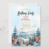 Einladung zum bezauberten Wald zum Geburtstag (Vorderseite)