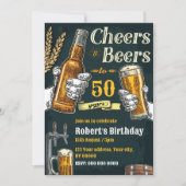 Einladung zum Bier zum Geburtstag (Vorderseite)