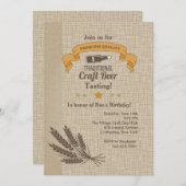 Einladung zum Bierverkostung (Vorne/Hinten)