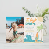 Einladung zum Big One Foto | Beach Birthday (Stehend Vorderseite)