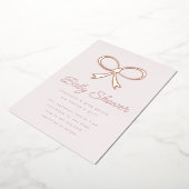 Einladung zum Big Pink Blush Bow Foil (Gedreht)