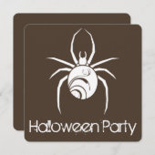 Einladung zum Big Spider Halloween-Party (Vorne/Hinten)