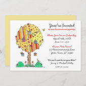 Einladung zum Birdhouse Tree Housewarming (Vorne/Hinten)