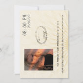 Einladung zum Black and Gold Abschluss Passport Fo (Rückseite)