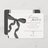 Einladung zum Black Coquette Bow Diaper Raffel ein (Vorne/Hinten)