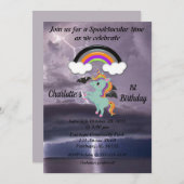 Einladung zum Blitz am 1. Geburtstag (Vorne/Hinten)