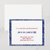 Einladung zum Blue Bandana Frame Day (Vorne/Hinten)