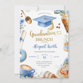 Einladung zum Blue Coffee-Abschluss-Brunch (Vorderseite)
