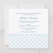 Einladung zum Blue Gingham Square (Vorderseite)
