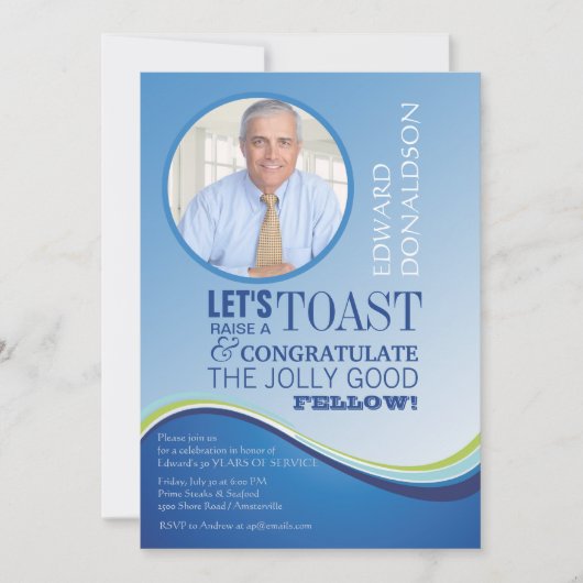 Einladung zum Blue Wave Retirement Foto (Vorderseite)