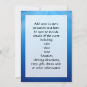 Einladung zum Blue/White Tooth Foto (Rückseite)