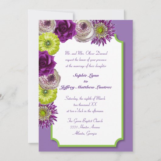 Einladung zum Blumenfenster (Vorderseite)