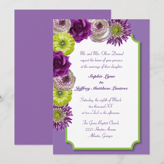 Einladung zum Blumenfenster (Vorne/Hinten)