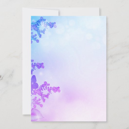 Einladung zum Blumengebäck in Lavendel (Rückseite)